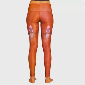 Teeki buffalo princess rust sienna hot pant leggings size medium